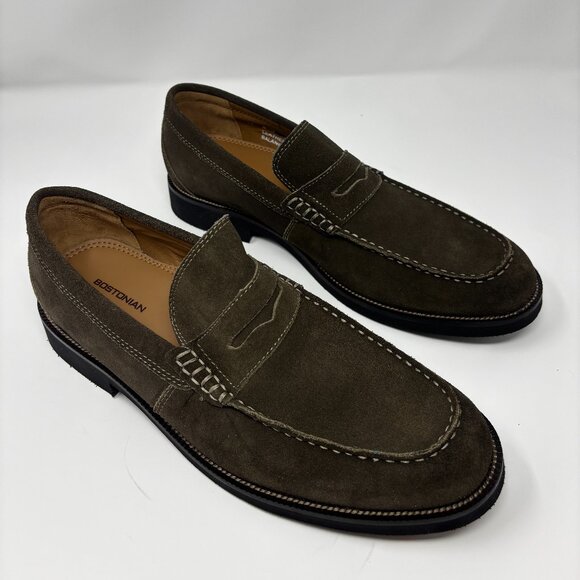 Bostonian Men’s Dark Brown Suede Penny Loafers - Brand-new - Size 10 main image 5